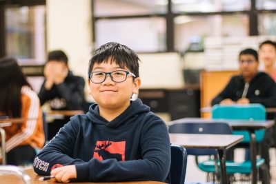 Boy in a Classroom