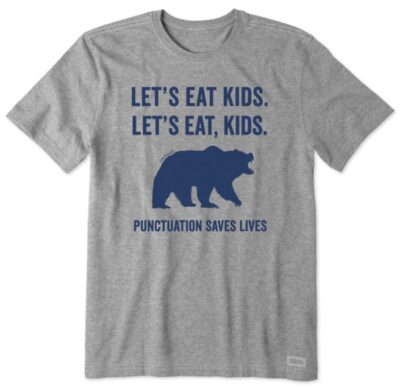 PUNCTUATION SAVES LIFES T-SHIRT